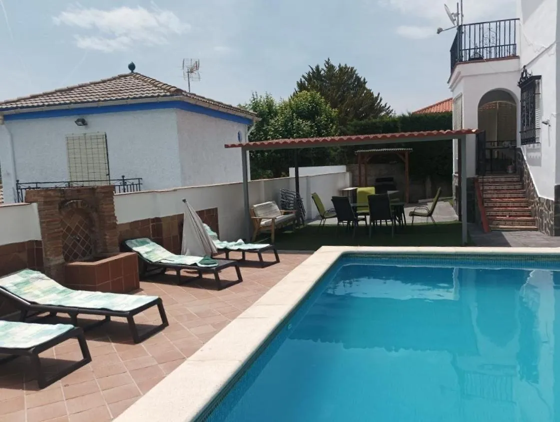 Chalet Casa Las Mariposas, Tranquilidad Junto A La Piscina Huétor Santillán